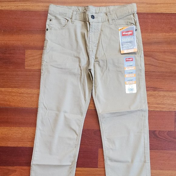 NWT Wrangler Straight 4-Way Flex Chino Pants Size 10 Husky - Picture 3 of 16